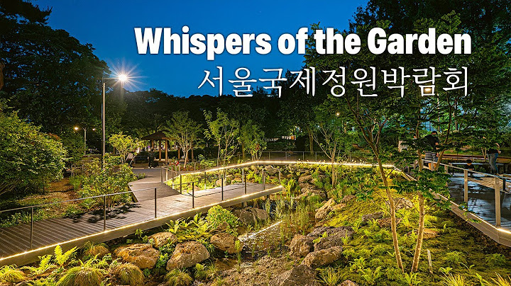 Night Walk in a Seoul Park 🌙 | Natural Sounds & Peaceful Ambience | 4K HDR