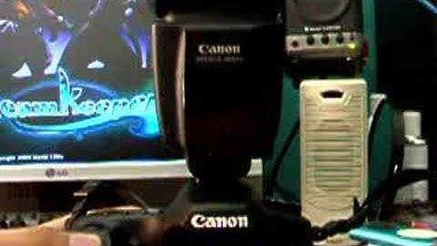 Quick and Crappy Canon Speedlite 580ex II Overview  5/5