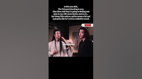 250714 New unseen BTS from The Untamed: Xiao Zhan talks about their plans after filming ends.#bjyx
