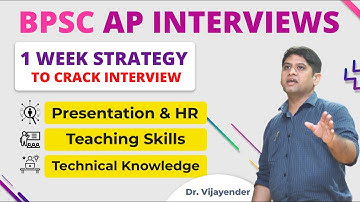 Strategy to crack BPSC Assistant professor Interview in 7 days | BPSC AP ME Interview preparation