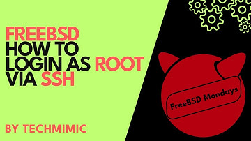 How to login as ROOT via SSH on FREEBSD