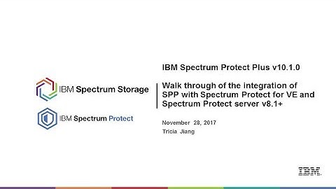 IBM Spectrum Protect PLUS offload to Spectrum Protect - Presentation
