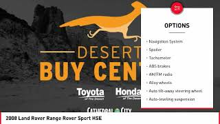 Match Highlights 2008 Land Rover Range Rover Sport Cathedral City CA 903935BC
