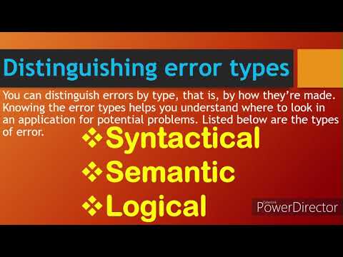 When errors occur