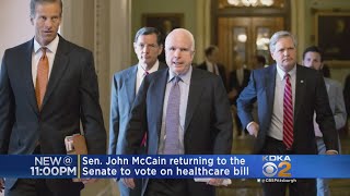 Sen. McCain Making Dramatic Senate Return For Crucial Vote