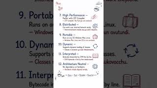 Features of Java in 15 sec! Java course day 2#shorts