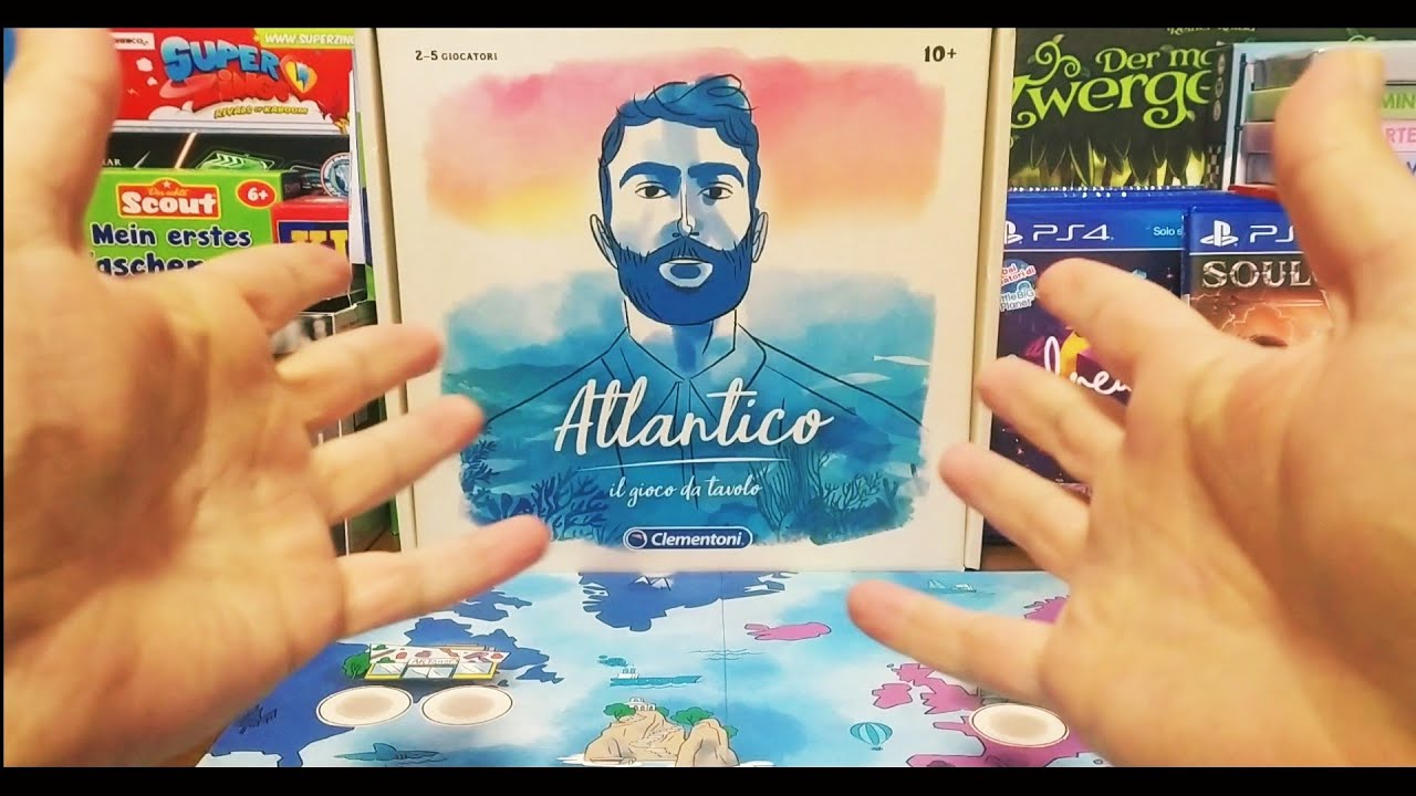 Clementoni – Gioco Da Tavolo Atlantico, Con Marco Mengoni, Per 2-5 Giocatori, Da 10 Anni, Made In Italy