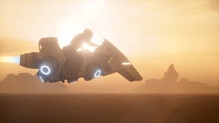 Badlands Escape Pod [Hoverbike 3D Animation]