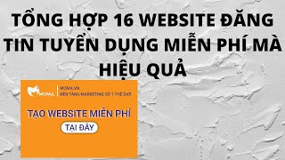 TỔNG HỢP 16 WEBSITE ĐĂNG TIN TUYỂN DỤNG MIỄN PHÍ MÀ HIỆU QUẢ screenshot 4