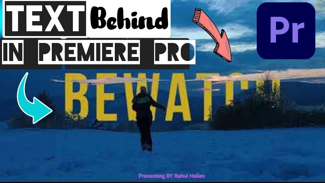 How To Add Text Behind A Object in Premiere Pro 2024 - YouTube