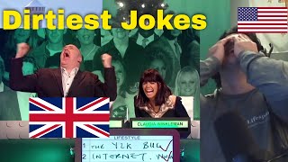 American Reacts 17 Minutes of the Dirtiest Jokes in Big Fat Quiz History