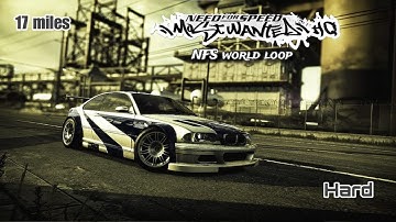 NFS World Loop Longest Sprint Track In NFS MW. (17 Miles)