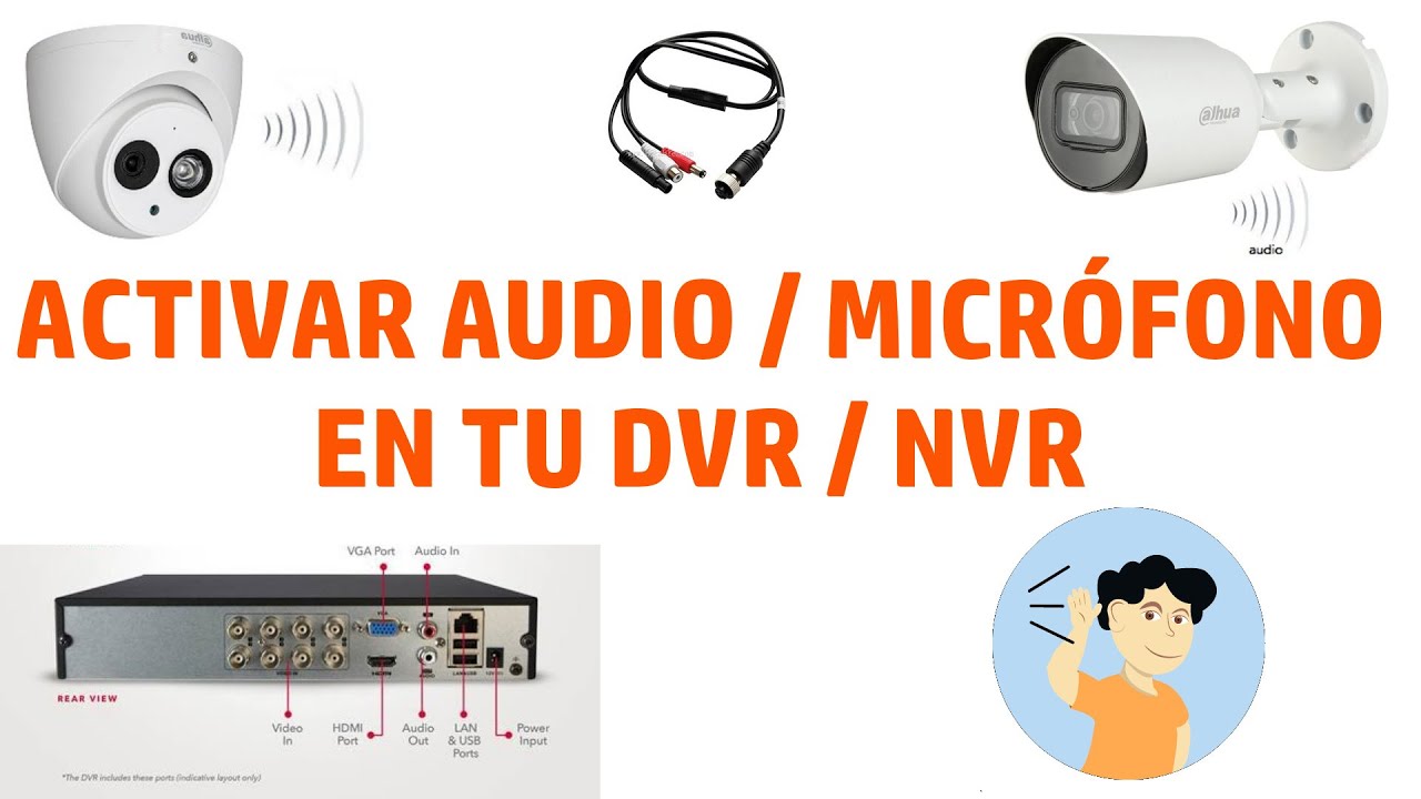 activar en cámaras con micrófono DVR Dahua - YouTube