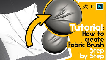 How to create fabric fold brush? Promotion tutorial/Как создать кисть со складками в ZBrush?