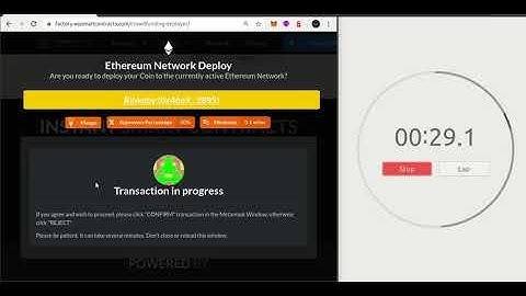 Create a Crowdfunding Ethereum Smart Contracts in less than a minute