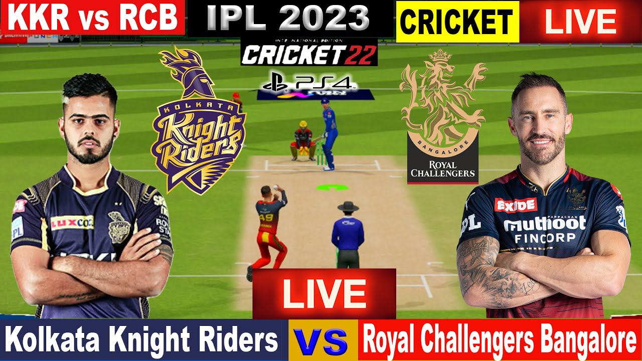 🔴IPL LIVE LIVE IPL MATCH TODAY KKR vs RCB Live Cricket Match Today Cricket Live Cricket22 9c