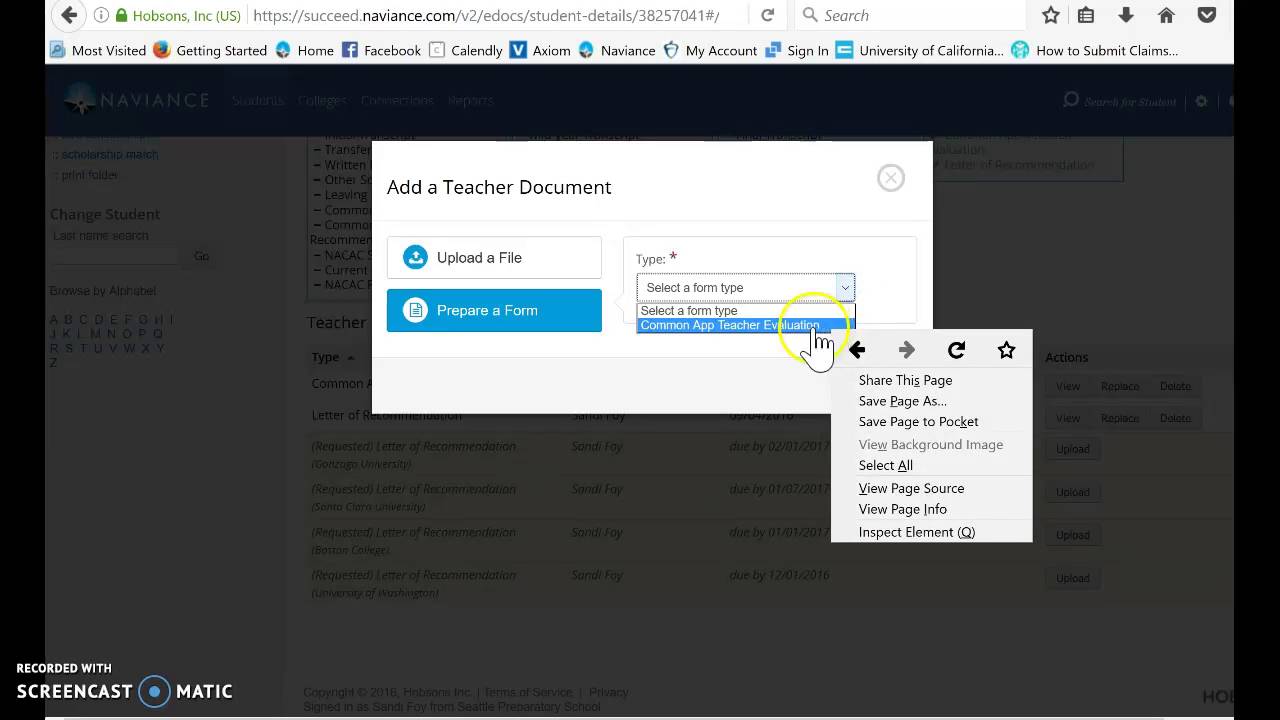 How To Request Teacher Recs On Naviance