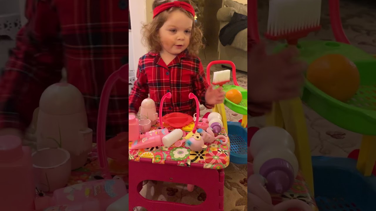 Little Showing Her Toys Youtube