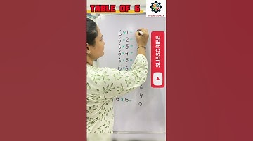 Easy way to learn Table of 6/ Table of 6#maths #explore #table #shortvideo