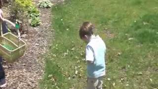 Connor J on an Easter Egg Hunt