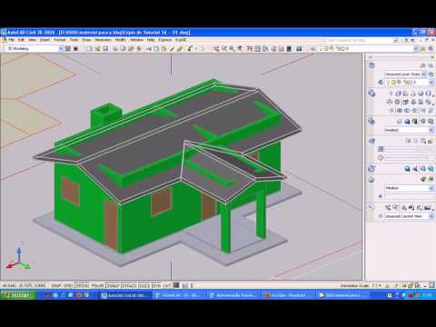  Tutorial  casa AutoCad 3D  parte 05 marciliodm blogspot 