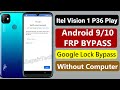 Itel Vision 1 Frp Bypass 2022 | Itel Vision 1 P36 Play (L6005) Google Lock Bypass Without Pc