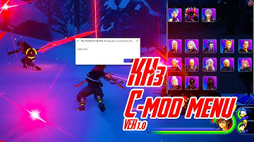 First Mod Menu For Kingdom Hearts 3 PC - KINGDOM HEARTS lll PC MODS (C-MOD MENU VER 1.0)