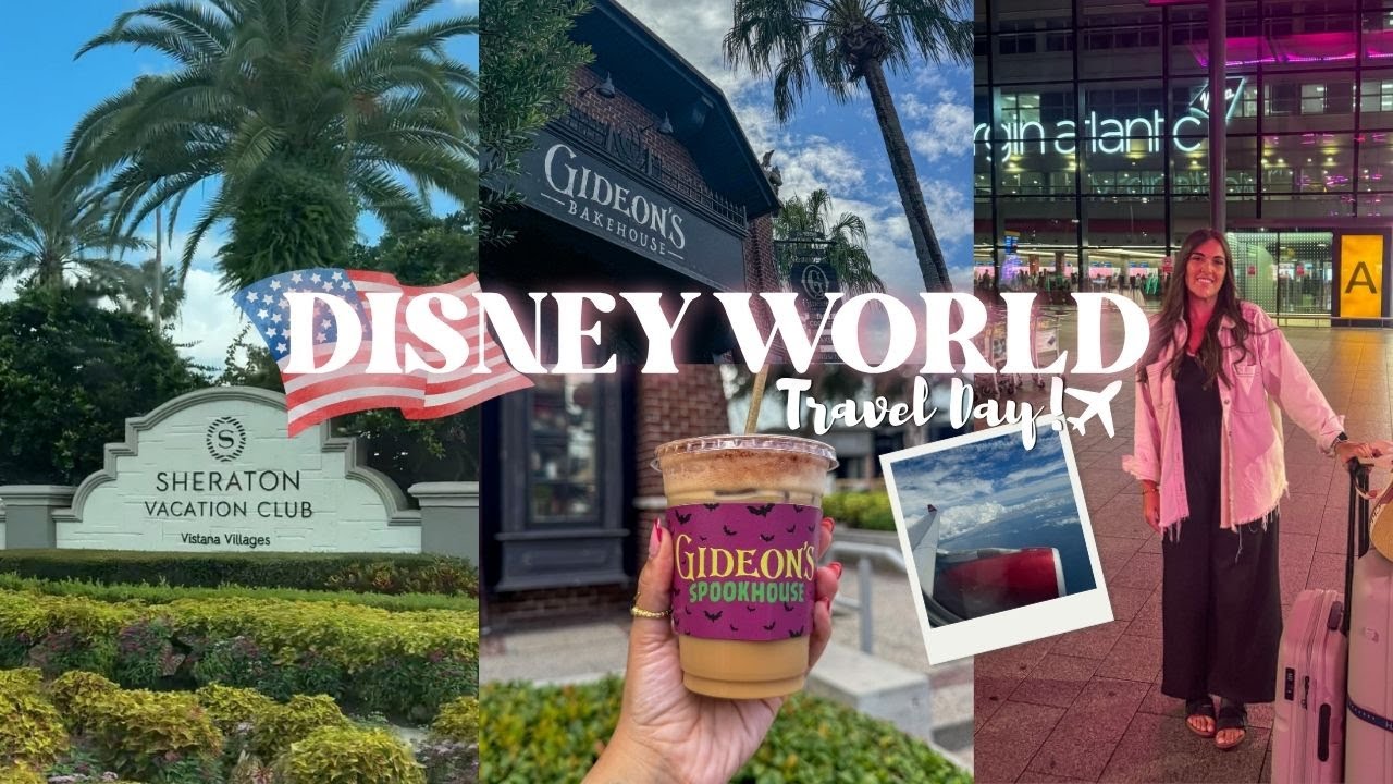 Disney World Travel Day ✈️ | Virgin Atlantic Premium Economy from Heathrow | Off-Site Stay