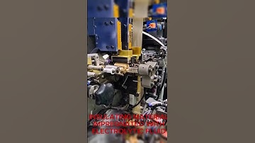 Electrolytic Capacitor Production   #factory #machine #manufacturing