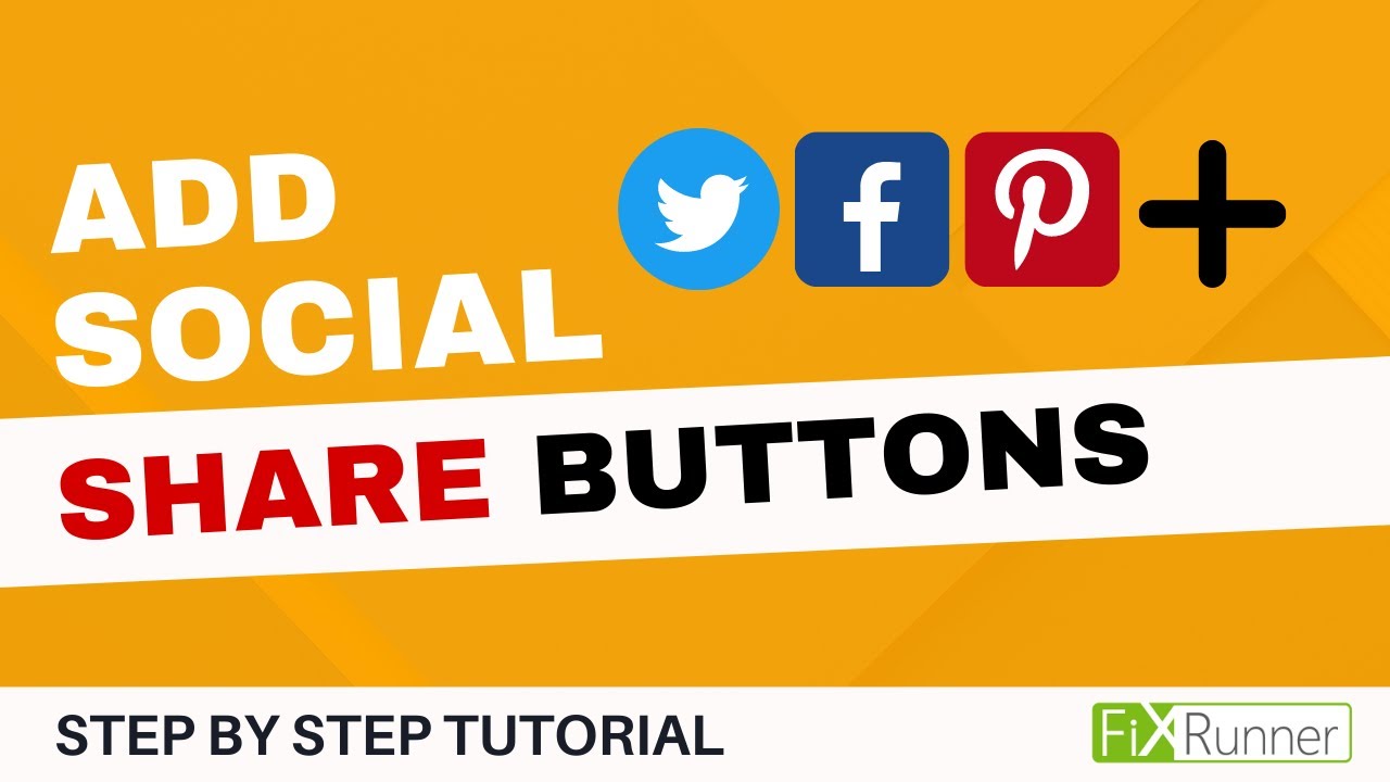 How To Add Social Share Buttons In WordPress - YouTube