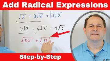 Add & Subtract Radical Expressions (Square Roots)