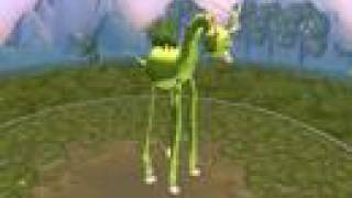 Spore Creature shows off its odd dance moves.