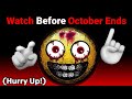 Watch this before october ends