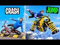 Every Time I Crash, My Bike JUMPS HIGHER in GTA!