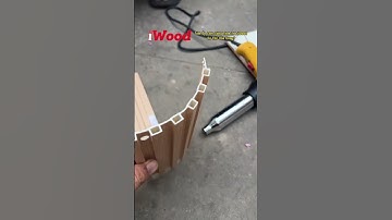 Cách uốn cong tấm ốp lam sóng than tre  #iwood #optuong #tamopthantre