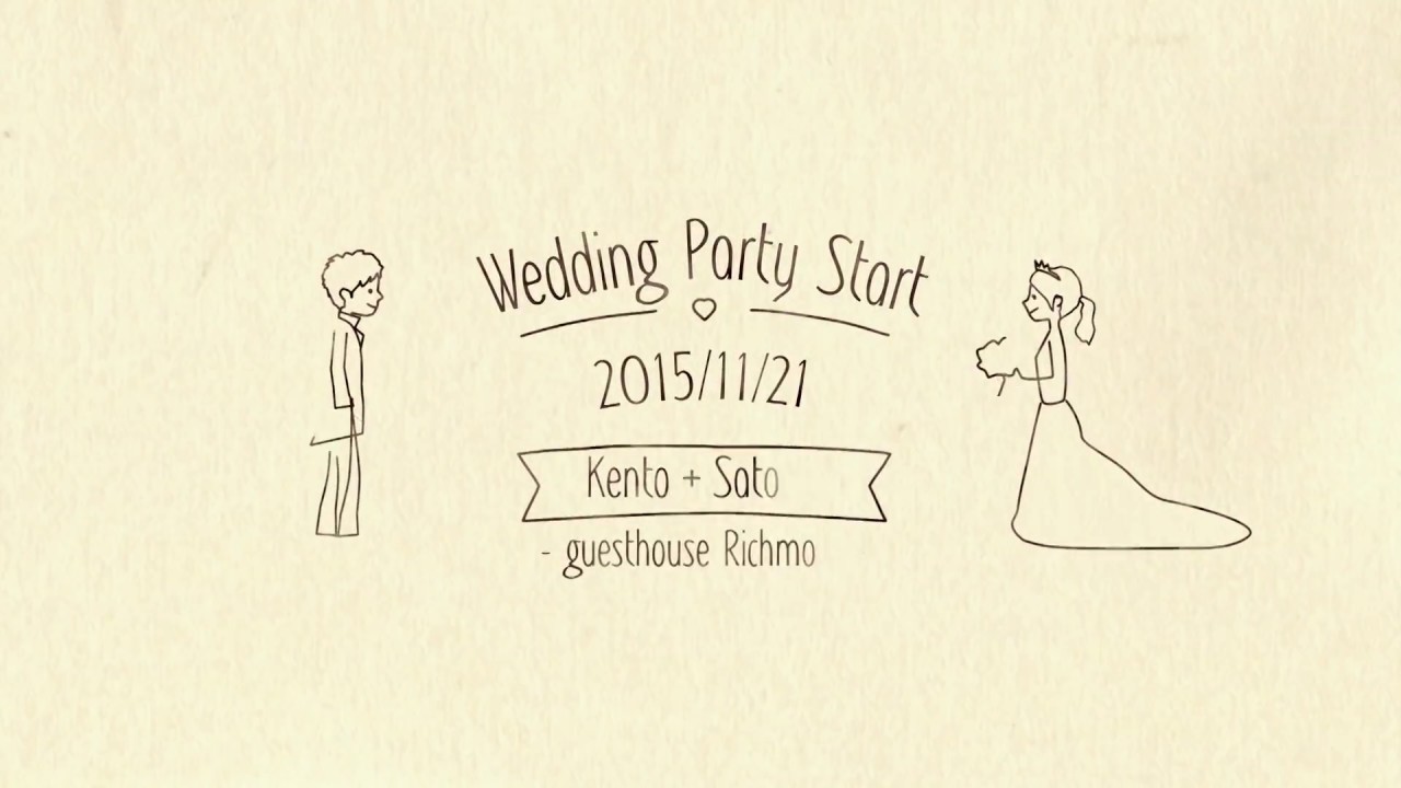 結婚式 オープニングムービー Teras Weddingさんとコラボ ヴィネット 和 Chouchou Youtube