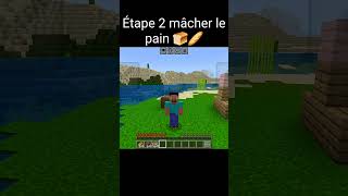 Tutos comment manger du pain 🍞 sur Minecraft 👌 #minecraft #minecraftmeme #minecraftfrancais