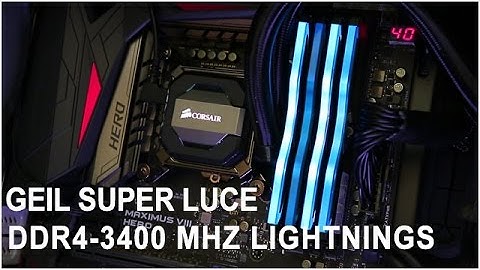 GEIL Super Luce Blue DDR4-3400 MHz Light Effect