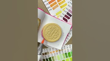 Coloring with Copic markers | How to draw a biscuit #shorts #markertutorial #markerdrawing