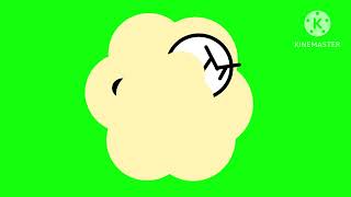 White & Red Fight Cloud Green Screen V17