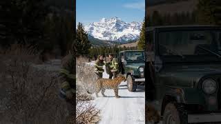 Wild Animal Asked for Help 🐆 #usashorts #animals #rescue #aivideo #asthetic