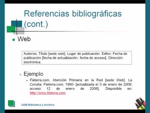 como realizar citas bibliografía de paginas web