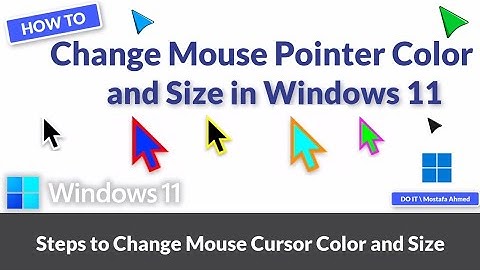 How to Change Mouse Pointer Color and Size in Windows 11