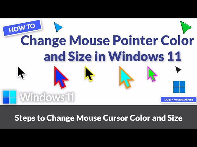 How to change mouse pointer color and size on Windows 11