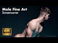 4K Male Gay Nude Fine Art Photography | 1 HOUR of Art for TV & Screensaver | Male Blue Lagoon