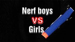 nerf war boy vs girls