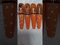 Autumn leaves stamping nail art