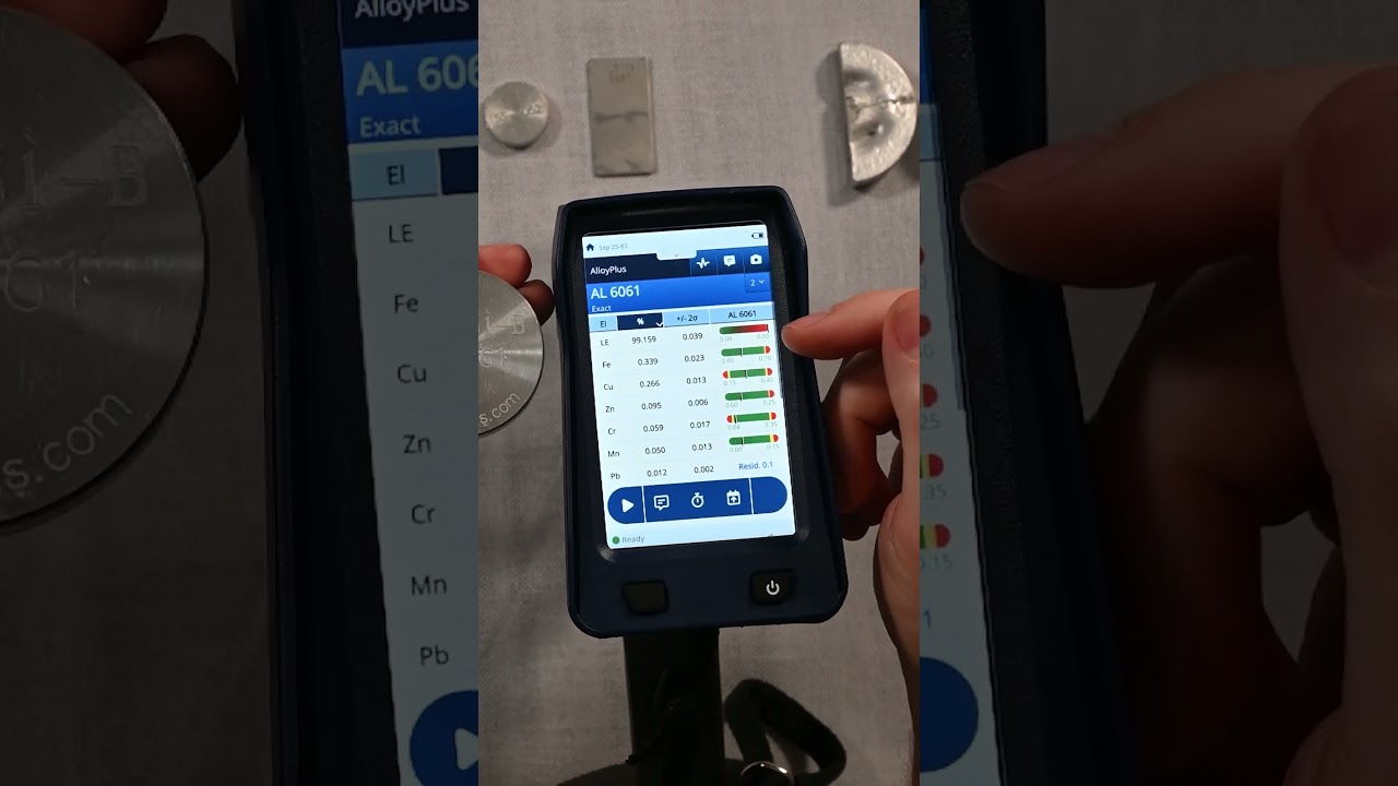 6061 Aluminum Analyzed with a Handheld XRF ft Vanta Core