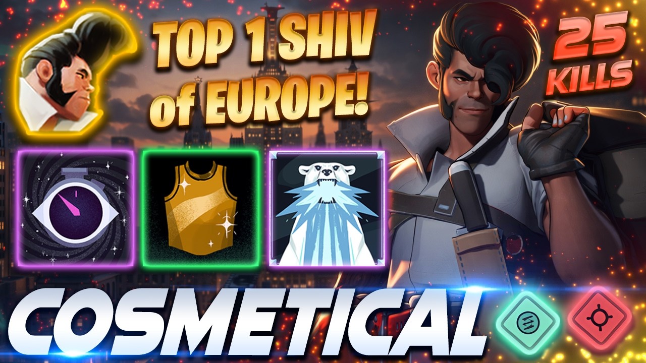 Cosmetical TOP 1 Shiv of EUROPE 25 KILLS - Deadlock Pro Gameplay & Guides [Watch & Learn]