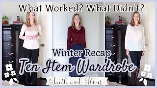 Ten Item Wardrobe Winter Recap | Spring Planning & Preview | Style Over 50